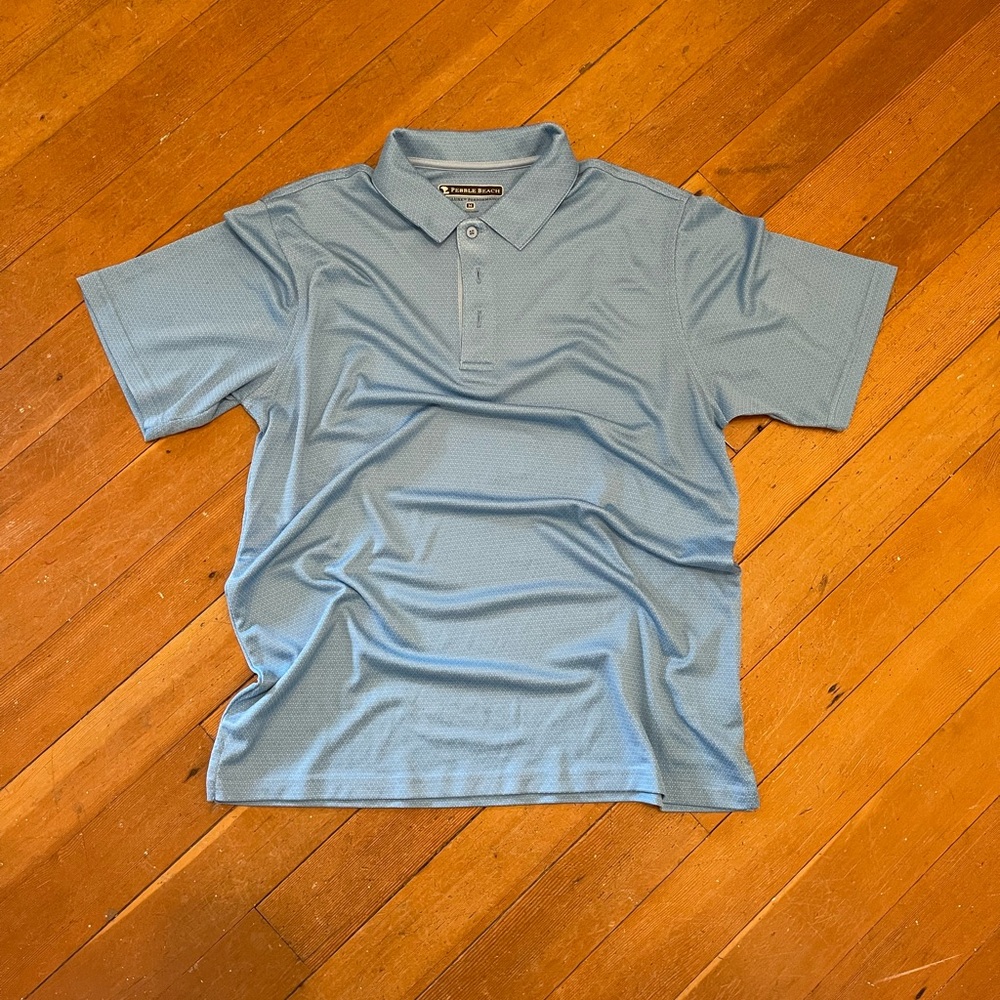 Pebble Beach Sky Blue Polo Shirt